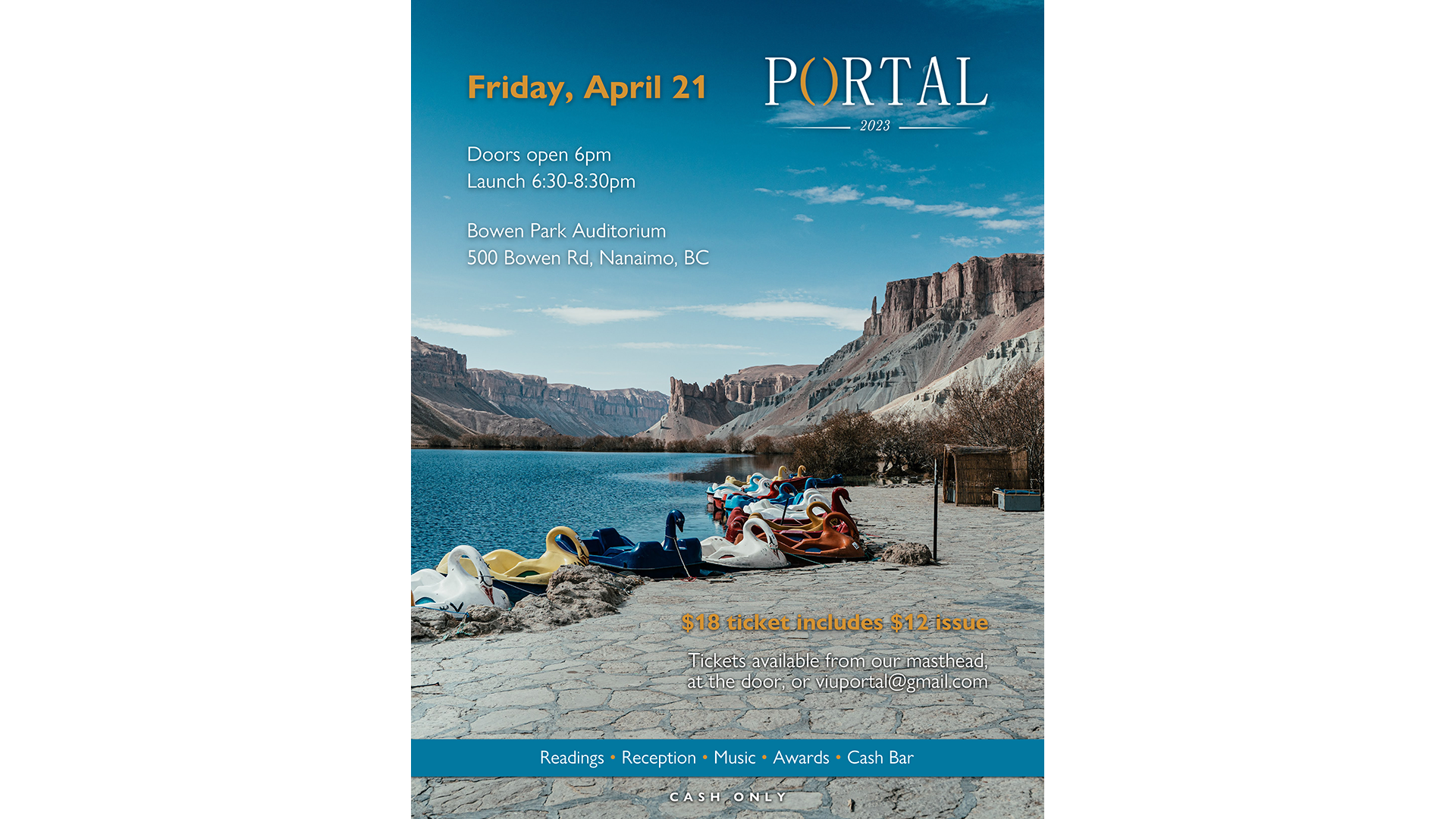 (Portal 2023 Launch Party Poster)